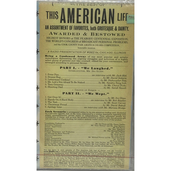 This American Life - 11 Self-Revelatory Radio Monologues 2-CD 1999 Rhino WBEZ - Picture 5 of 8